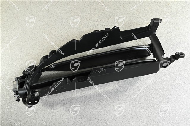 Radiator grille shutter / cooling air controls flap,ventilation grille, black matte, R