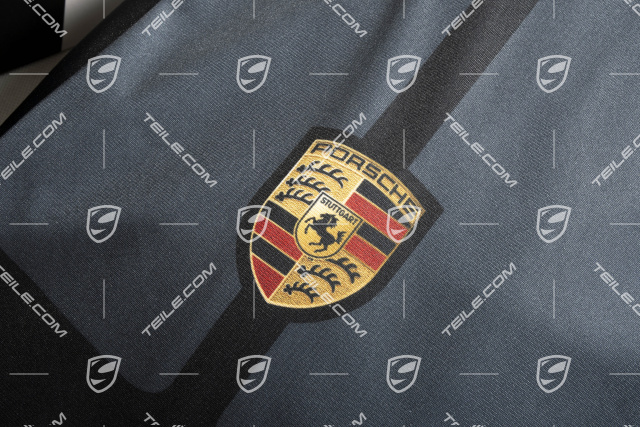 Abdeckhülle / Car cover, schwarz, GT3 Touring paket, "Porsche" Schriftzug, für innen