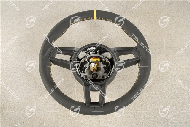 Sports Steering wheel GT, Alcantara, black/speed yellow, 12 o'clock marking Speed yellow