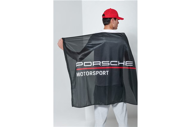 Porsche Flaga, czarna Kolekcja Motorsport  90x60cm