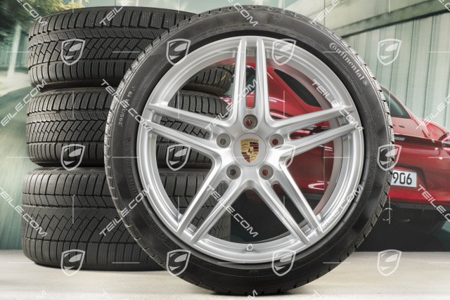 19-inch winter wheels set "Carrera", rims 8,5J x 19 ET50 + 11J x 19 ET77 +  Continental WinterContact TS 830P winter tyres 235/40 R19 + 295/35 R19