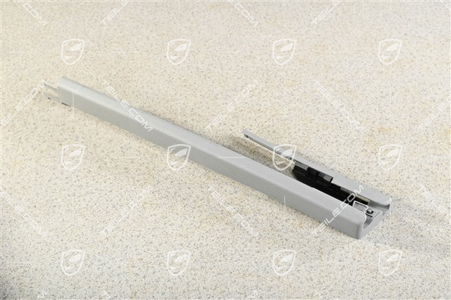 Front seat rail cover, front, Steel Grey, R