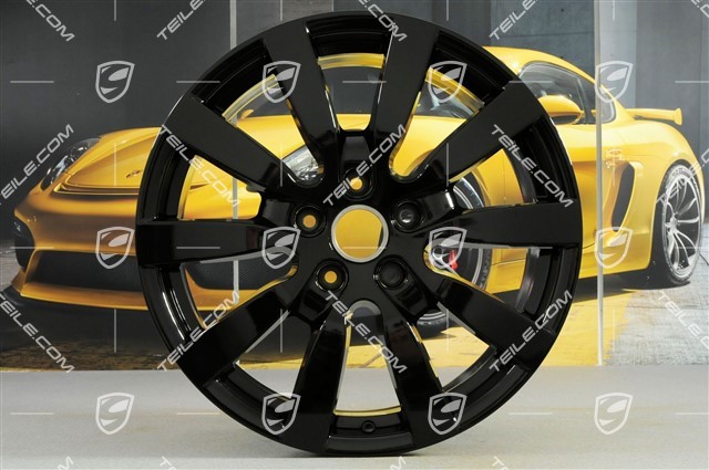20-inch Cayenne SportDesign II wheel set, 9J x 20 ET57, black high gloss