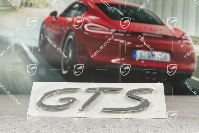 Emblem "GTS", chrome