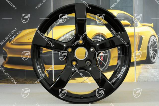 19-inch wheel rim Cayman S, 10J x 19 ET45, black highgloss