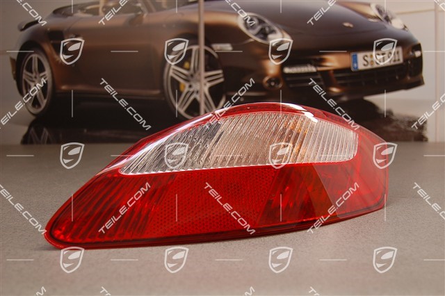 Rear light housing (without bulb socket), red/white, R