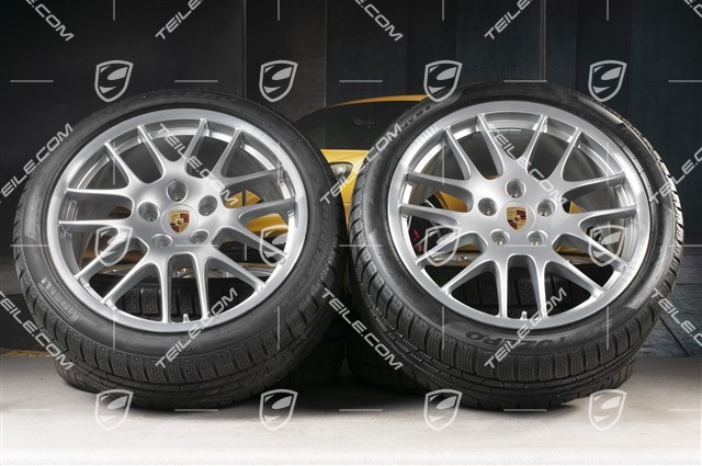 20" Komplet kół zimowych RS Spyder, felgi 9,5J x 20 ET65 + 10,5J x 20 ET65 + opony zimowe Pirelli 255/40 R20 + 285/35 R20, z czujnikami ciśnienia