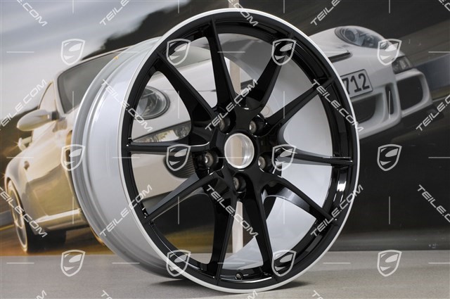 20-inch wheel, Carrera S III, wheel spokes painted Black, 9,5J x 20 ET45