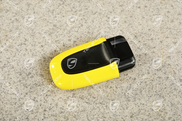 Ignition starter switch, lacquered Racing Yellow, KESSY / Entry and Drive