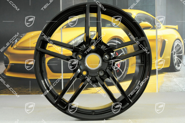 19-inch Carrera rim set, 8,5J x 19 ET54 + 11J x 19 ET69, black high gloss