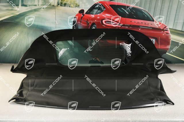 Convertible top covering, black