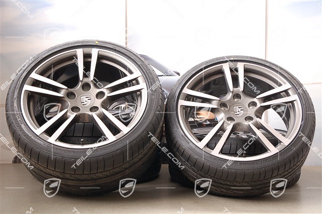 19-inch Turbo II summer wheel set, wheels 8Jx19 ET57+11J x 19 ET 51+summer tyres 235/35 ZR 19+305/30 ZR 19, withoutTPMS