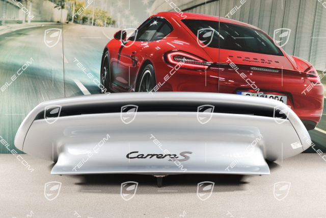 Turbo S rear spoiler, incl. rear bonnet (engine lid), set incl. grille and all attachment parts