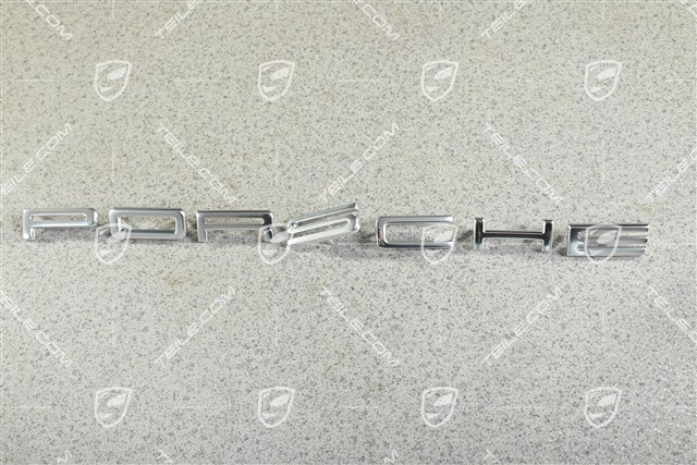 Logo "PORSCHE" Chrom, set