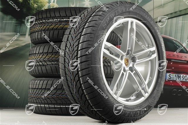 19-inch "Macan Sport" winter wheels set, rims 8,5J x 19 ET21 + 9J x 19 ET21, Dunlop winter tyres 235/55 R19 + 255/50 R19, with TPMS