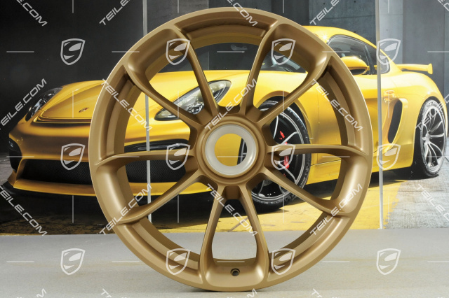 20"+ 21" GT3RS komplet felg, z napisem GT3RS, 9,5J x 20 ET50 + 12,5J x 21 ET48, aurummetalik