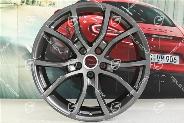 21-inch wheel rim, Cayenne Exclusive Design, 11J x 21 ET49, vesuvgrau