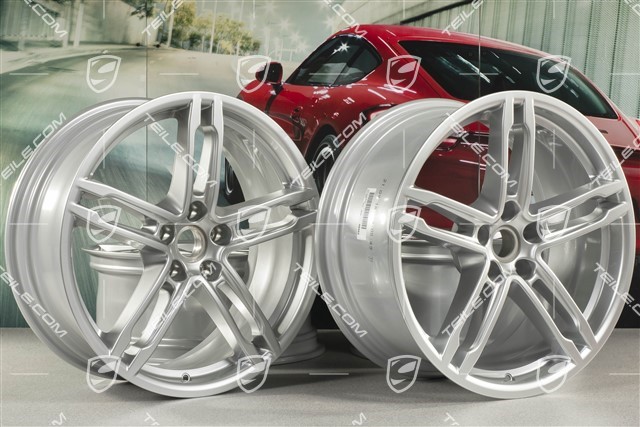 19"-inch alloy wheel rim set Macan Turbo, 8J x 19 ET21 + 9J x 19 ET21