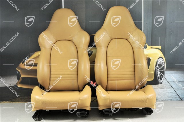 Sport seats (broad), manual adjustment, leather, "savanna" beige, set L+R