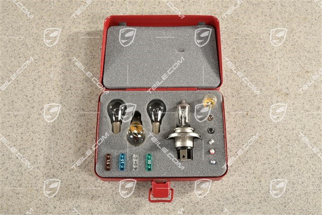 Spare bulbs and fuses kit, Box / 12V
