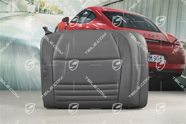 Back seat backrest, leather, space grey, Coupe, Turbo, R