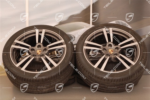 21-inch Turbo II summer wheel set, wheels 10J x 21 ET 50 + summer tyres 295/35 R 21 107Y XL, without TPMS