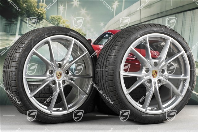 20-inch winter wheels set Carrera S (IV), rims 8,5J x 20 ET49 + 11J x 20 ET78 + Pirelli Sottozero II winter tyres 245/35 R20 + 295/30 R20