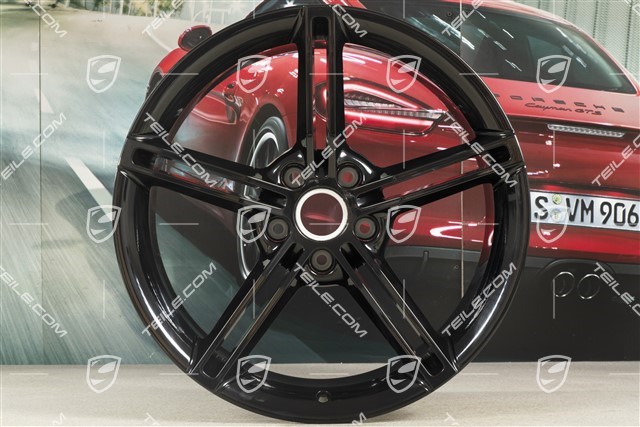 21-inch wheel rim Mission E Design, 11,5J x 21 ET66, black high gloss