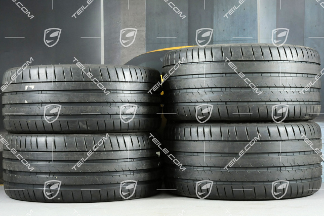 21" Koła letnie Turbo IV, felgi 9,5J x 21 ET71 + 11,5J x 21 ET69 + NOWE opony letnie Michelin 275/35 ZR21 + 325/30 ZR21, z czujnikami ciśnienia, tylko do Turbo S E-Hybrid