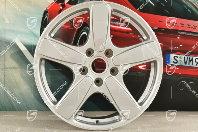 19" Felge Cayenne Sport Classic II, 8,5J x 19 ET59, GT-Silber-Metallic