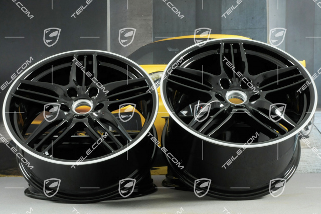 20" Komplet felg Sport Design, 8,5J x 20 ET51 + 11J x 20 ET52, czarny połysk