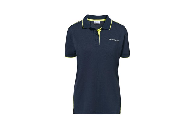 dark blue polo shirt womens