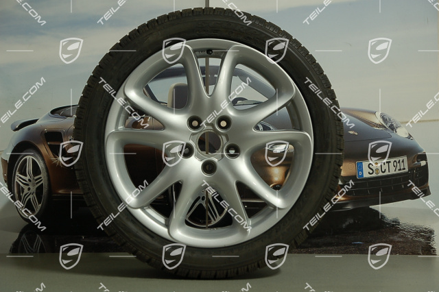 20-inch Cayenne SportDesign winter wheel set, 9J x 20 ET 60 +tyres 275/40 R20Y, without TPMS