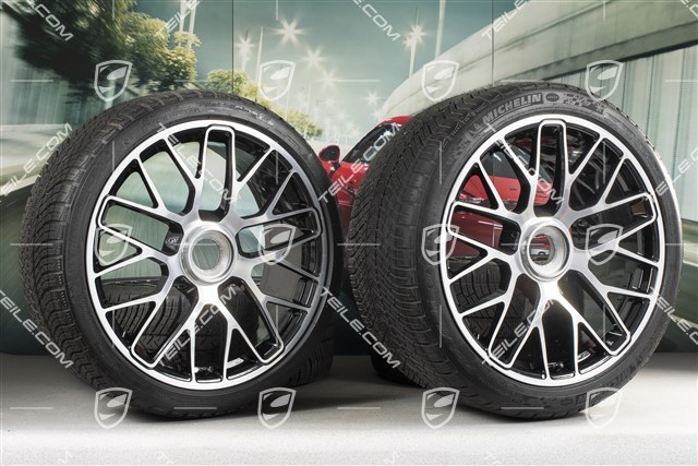 20" Turbo S Koła zimowe komplet do Turbo S / GTS, centralnie mocowane, felgi 8,5J x 20 ET51 + 11J x 20 ET59 + NOWE opony zimowe Michelin Pilot Alpin PA4 N1 245/35 R20+295/30 R20, czujniki ciśnienia