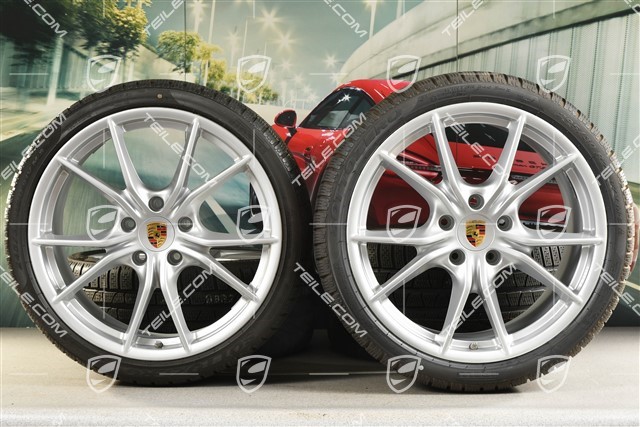 20" koła zimowe, komplet Carrera S (IV), felgi 8,5J x 20 ET49 + 11J x 20 ET78 + opony zimowe Pirelli Sottozero II 245/35 R20 + 295/30 R20