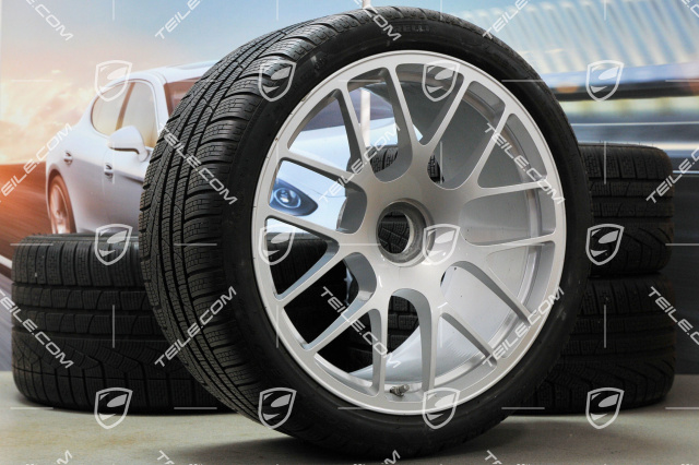 19-inch winter wheel set, RS Spyder, central locking, wheels: 8,5J x 19 ET56 + 11J x 19 ET51 + NEW winter tyres: 235/35 R19 + 295/30, with TPM