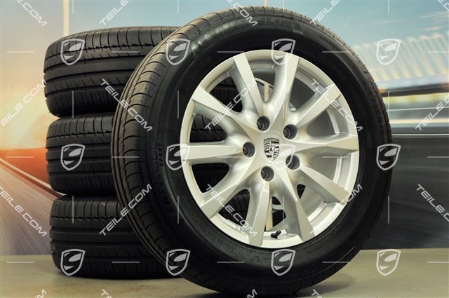 18-inch Cayenne summer wheel set, wheels 8J x 18 ET53 + tyres Michelin 255/55 R18