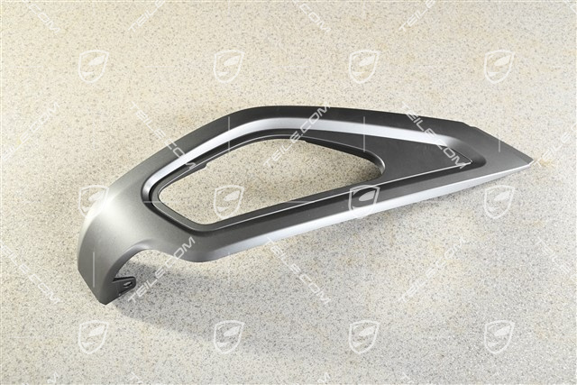 Cover panel, front seat, Dark silver, L