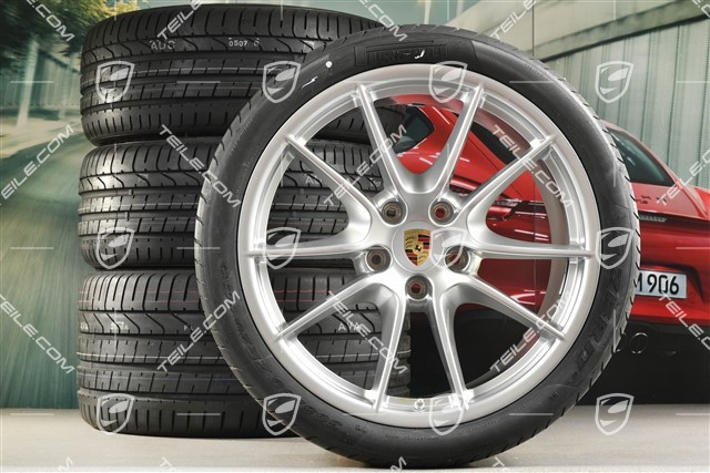 20-inch Carrera S III summer wheel set, 8,5J x 20 ET51 + 11J x 20 ET52 + tyres 245/35 ZR20 + 305/30 ZR20, without TPMS