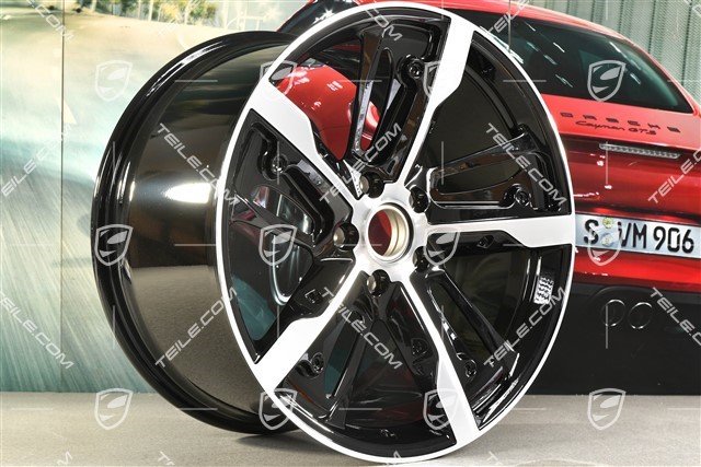 21-inch wheel rim Taycan Exclusive Design, 11,5J x 21 ET66, Carbon version (carbon aeroblades not included), rear, L