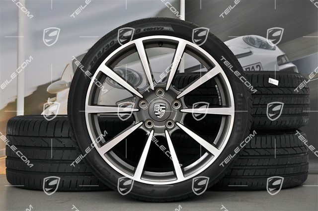 20" Carrera Classic II Sommerräder Satz, 8,5J x 20 ET51 + 11J x 20 ET70, Pirelli Sommerreifen 245/35 ZR20 + 295/30 ZR20