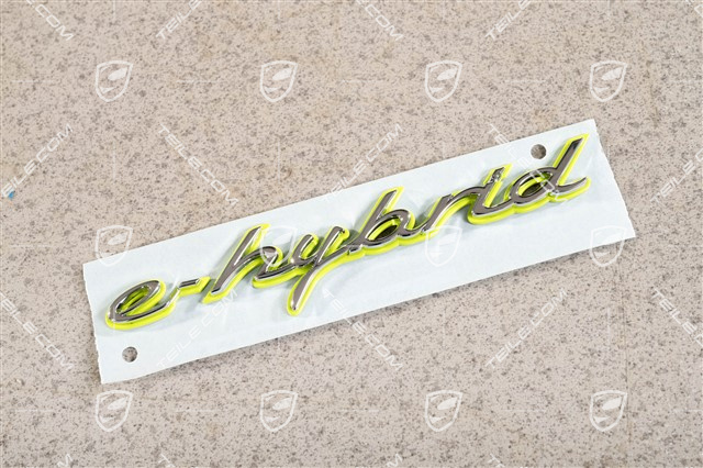 Logo "e-hybrid", Chrom, lateral, L