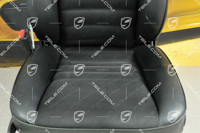 Seat, leatherette, Black, L