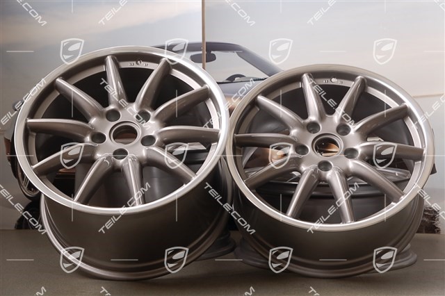 19" Komplet felg Carrera Sport, 8,5J x 19 ET55 + 11,5J x 19 ET67, GT Silver