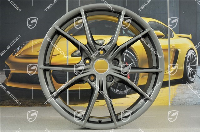 20" komplet felg Carrera S IV, Felgi 8,5 J x 20 ET49 + 11,5 J x 20 ET56, platynowy półmat satyna