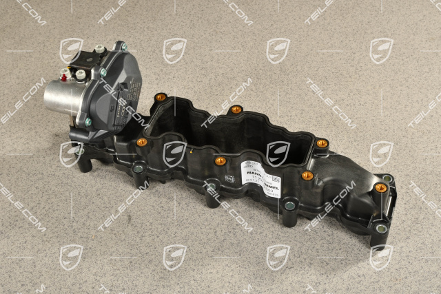 V8 Diesel, Intake manifold with Swirl Flaps and Electric adjusting motor, R