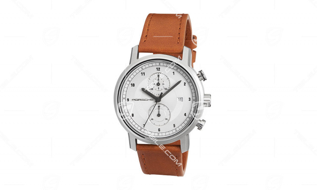 Classic Kollektion, Chronograph, Limited Edition, silber/cognac/grau