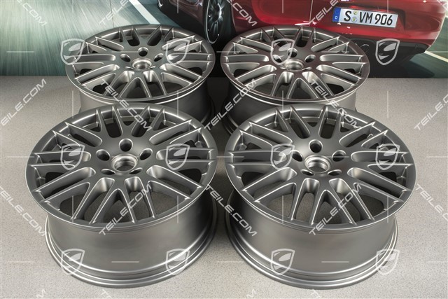 20" Komplet felg RS Spyder, 9J x 20 ET57, Platinum satynowy mat