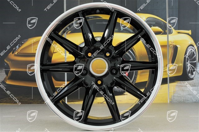  | 19-inch Carrera Sport wheel set, 8,5J x 19 ET55 + 10J x 19  ET42, Black High Gloss / used / Cayman 987C / 601-01 Rim sets / 99736216050  041 KPL