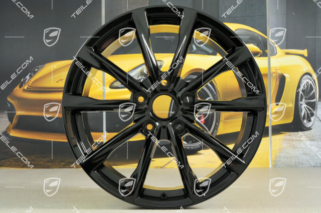 19-inch wheel rim Boxster S, 8J x 19 ET57, black high gloss